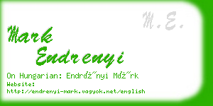 mark endrenyi business card